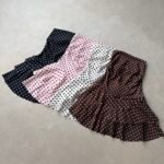 Vestido straple lunares