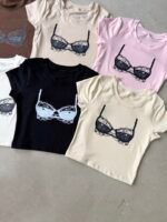 baby tee crop corpiño - Imagen 2