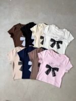 baby tee crop moño